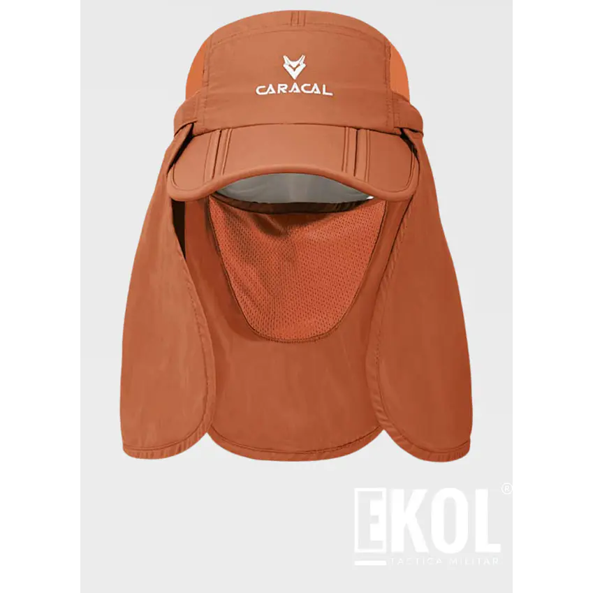 Gorro Legionario con Protector Facial y Cubrenuca Protección Solar UV 7