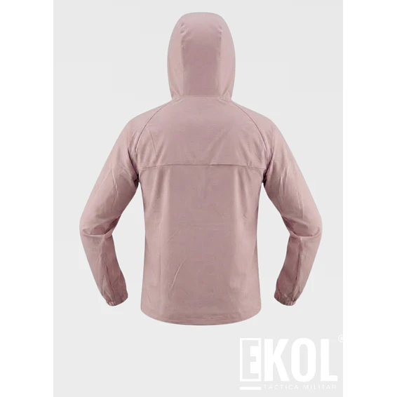 Cortaviento Mujer Caracal Ligero con Capucha Secado Rápido Running Trekking 3