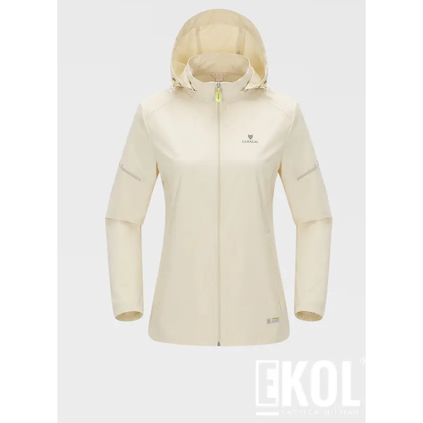 Cortaviento Mujer Caracal Ligero con Capucha Secado Rápido Running Trekking 8