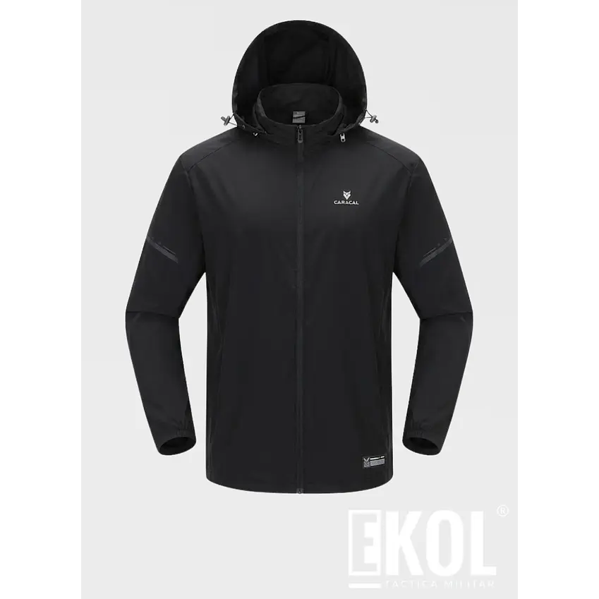 Chaqueta Cortaviento Ligera para Hombre con Capucha Transpirable y Cómoda 1