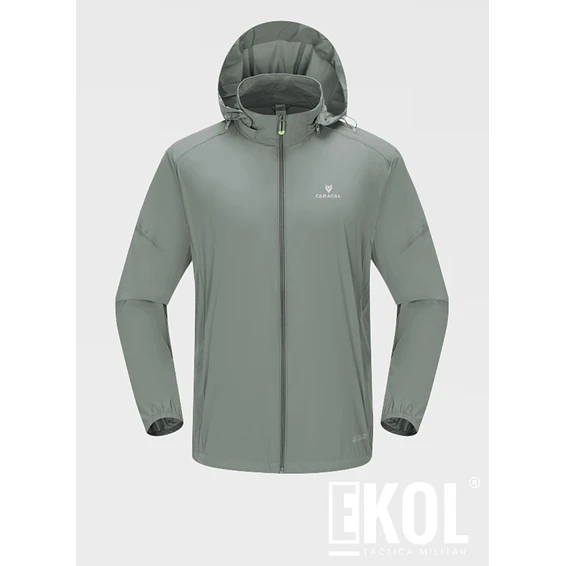 Chaqueta Cortaviento Ligera para Hombre con Capucha Transpirable y Cómoda 3