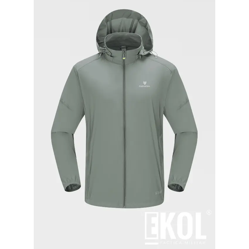 Chaqueta Cortaviento Ligera para Hombre con Capucha Transpirable y Cómoda 3