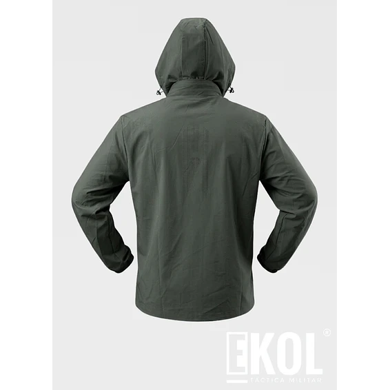 Chaqueta Cortaviento Ligera para Hombre con Capucha Transpirable y Cómoda 4