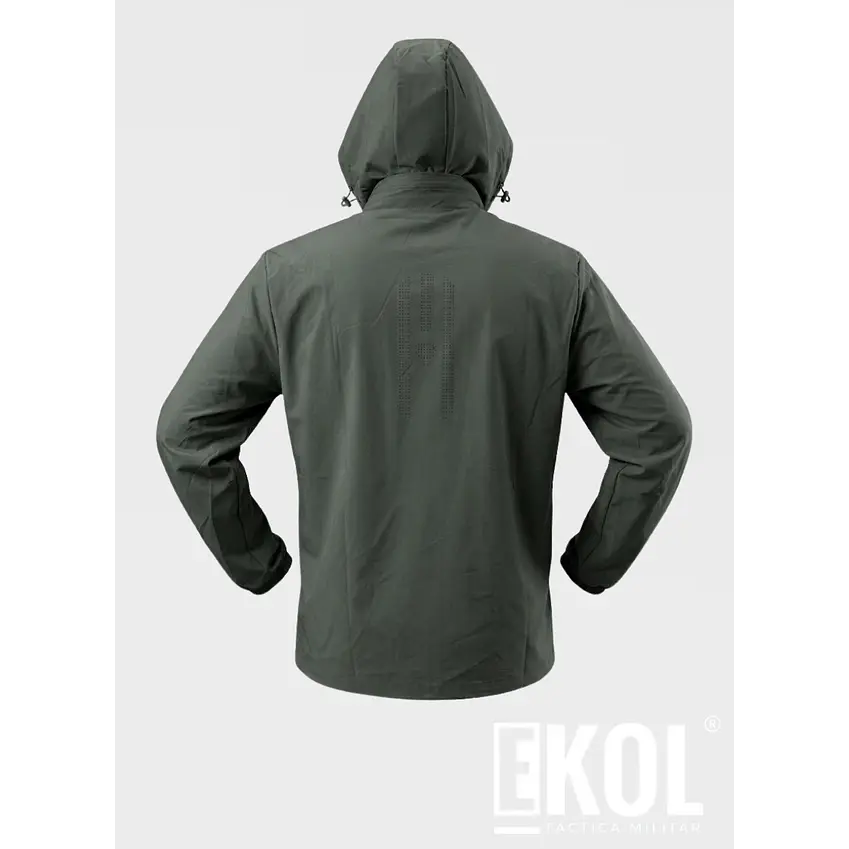Chaqueta Cortaviento Ligera para Hombre con Capucha Transpirable y Cómoda 4