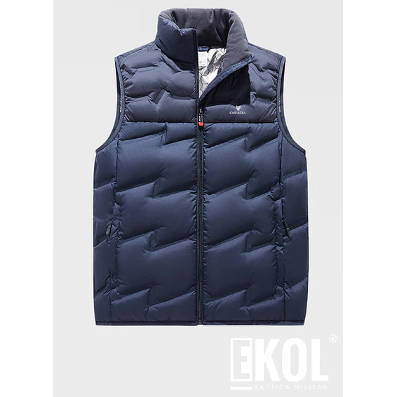 Chaleco Térmico Caracal Unicolor Cuello Alto  1
