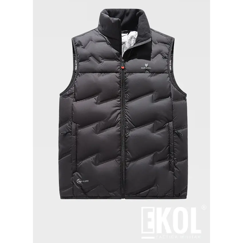 Chaleco Térmico Caracal Unicolor Cuello Alto  3