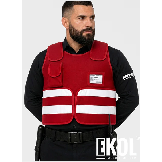Chaleco de Seguridad Privada en Cordura con Reflectantes 3