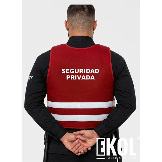 Chaleco de Seguridad Privada en Cordura con Reflectantes 4