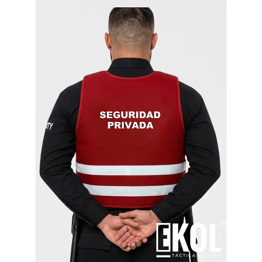 Chaleco de Seguridad Privada en Cordura con Reflectantes 4