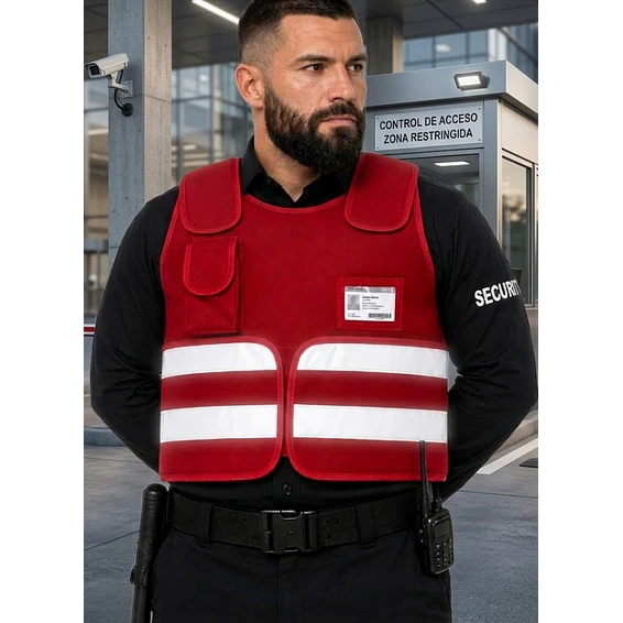 Chaleco de Seguridad Privada en Cordura con Reflectantes 2