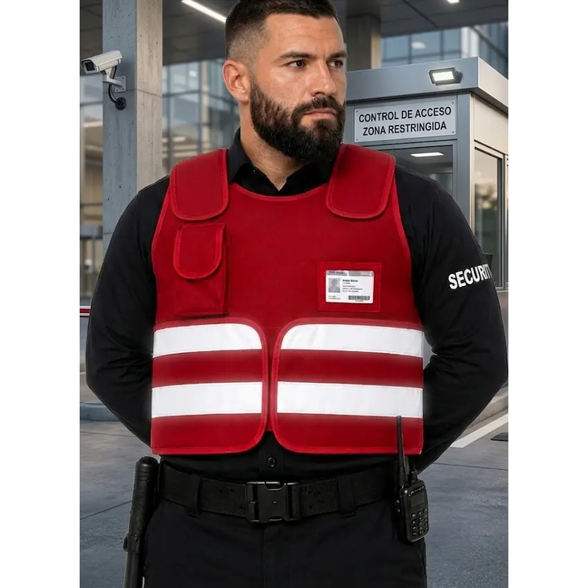 Chaleco de Seguridad Privada en Cordura con Reflectantes 2