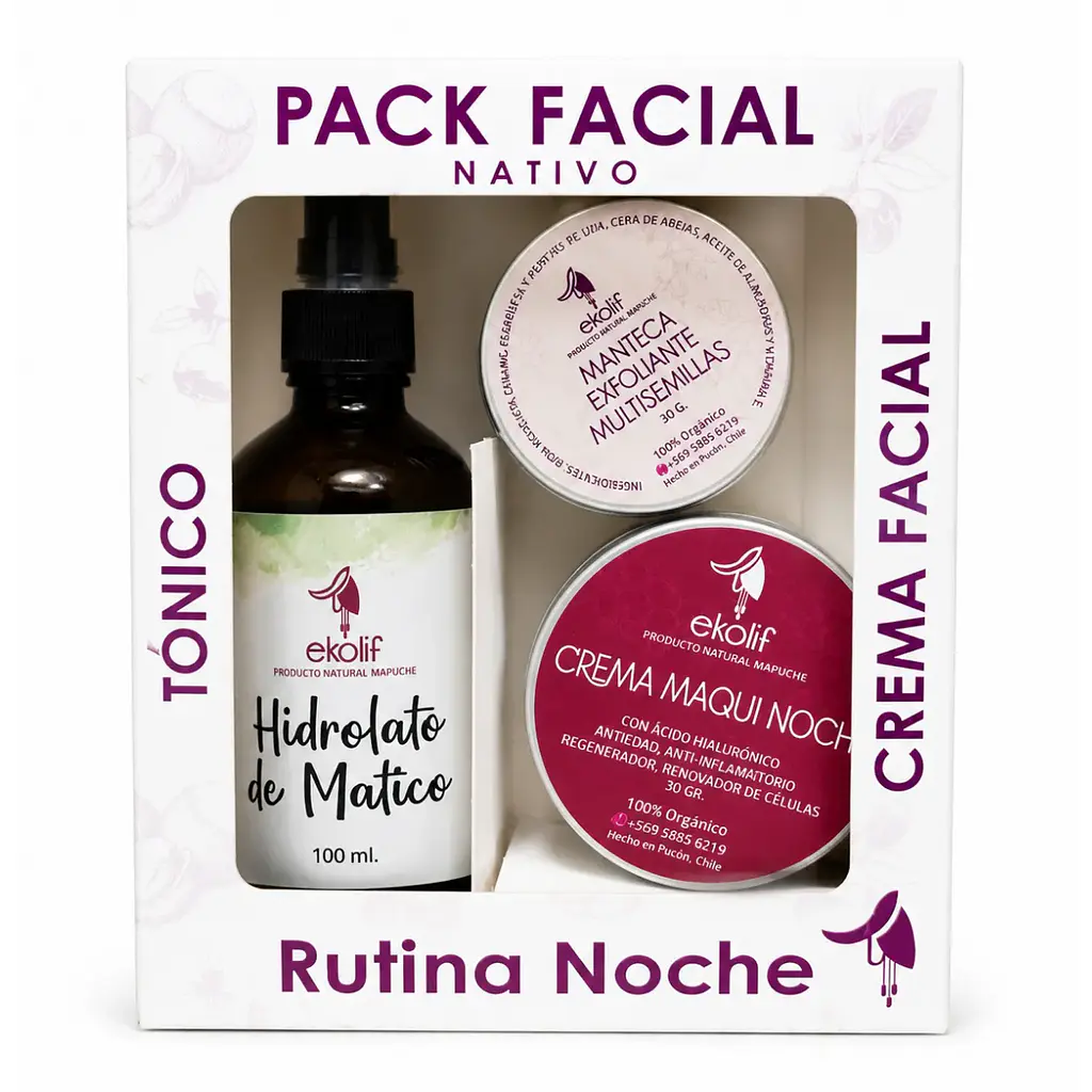 Pack Facial Nativo Ekolif – Rutina Noche 