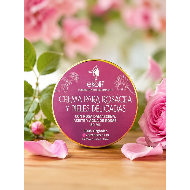 Crema de Rosa Damascena (Rostro y cuello)