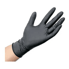 Latex Rubber Gloves 25 Pairs Maxcare Black Size S 1