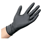 Guantes De Goma Latex 25 Pares Maxcare Negros Talla S - Miniatura 1