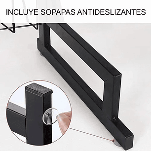 Secador de platos de dos niveles escurridor de Cocina 