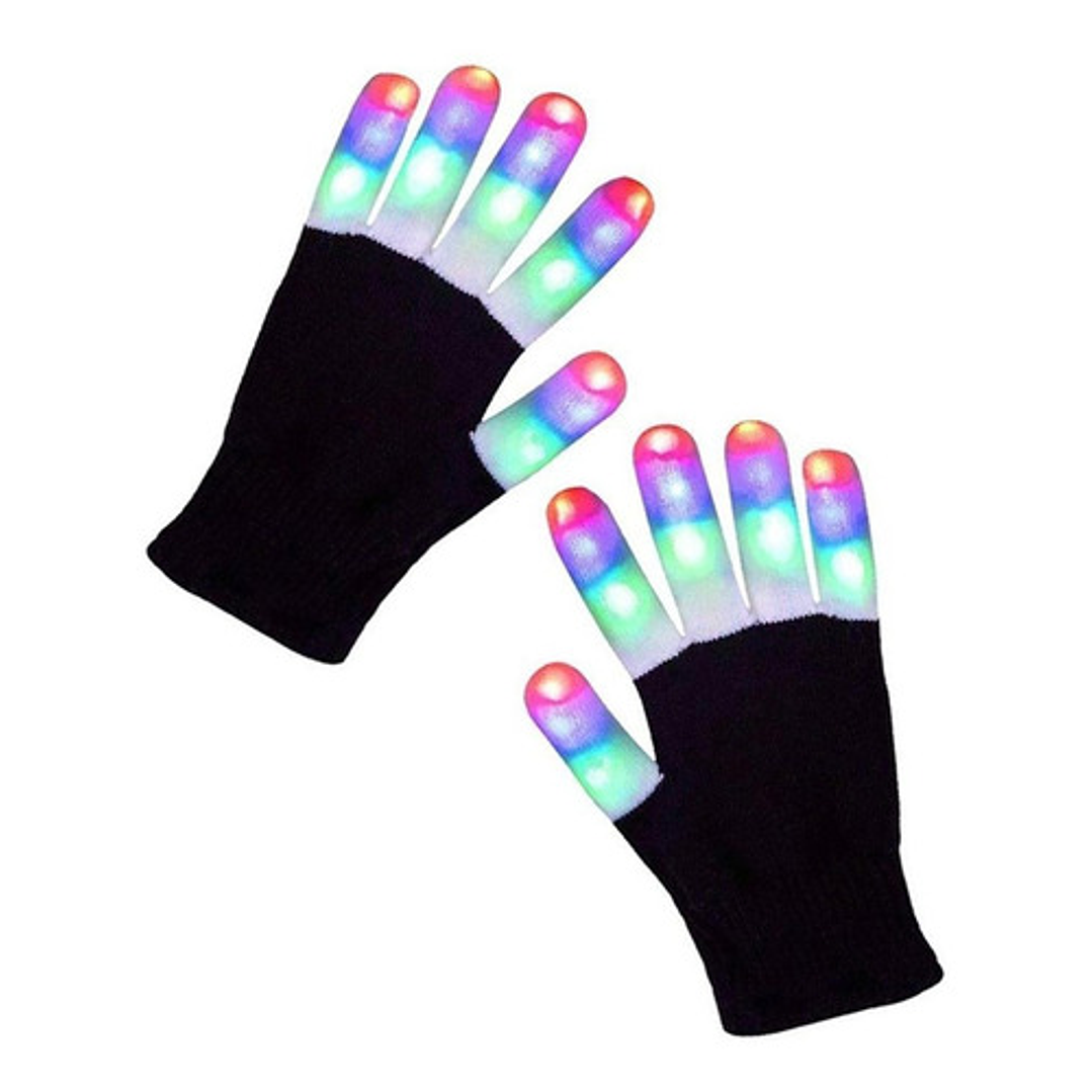 Guantes Led Tik Tok Efecto Luz Dedos Niños Adultos 4