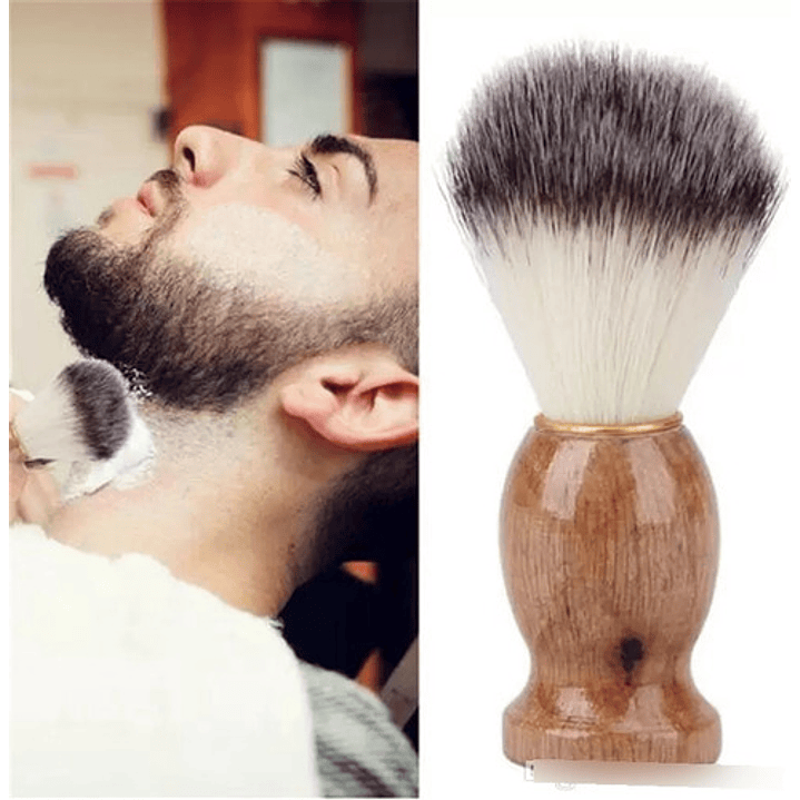 12x Brocha Hisopo De Madera Para Barba - Peluquería Barbería 9