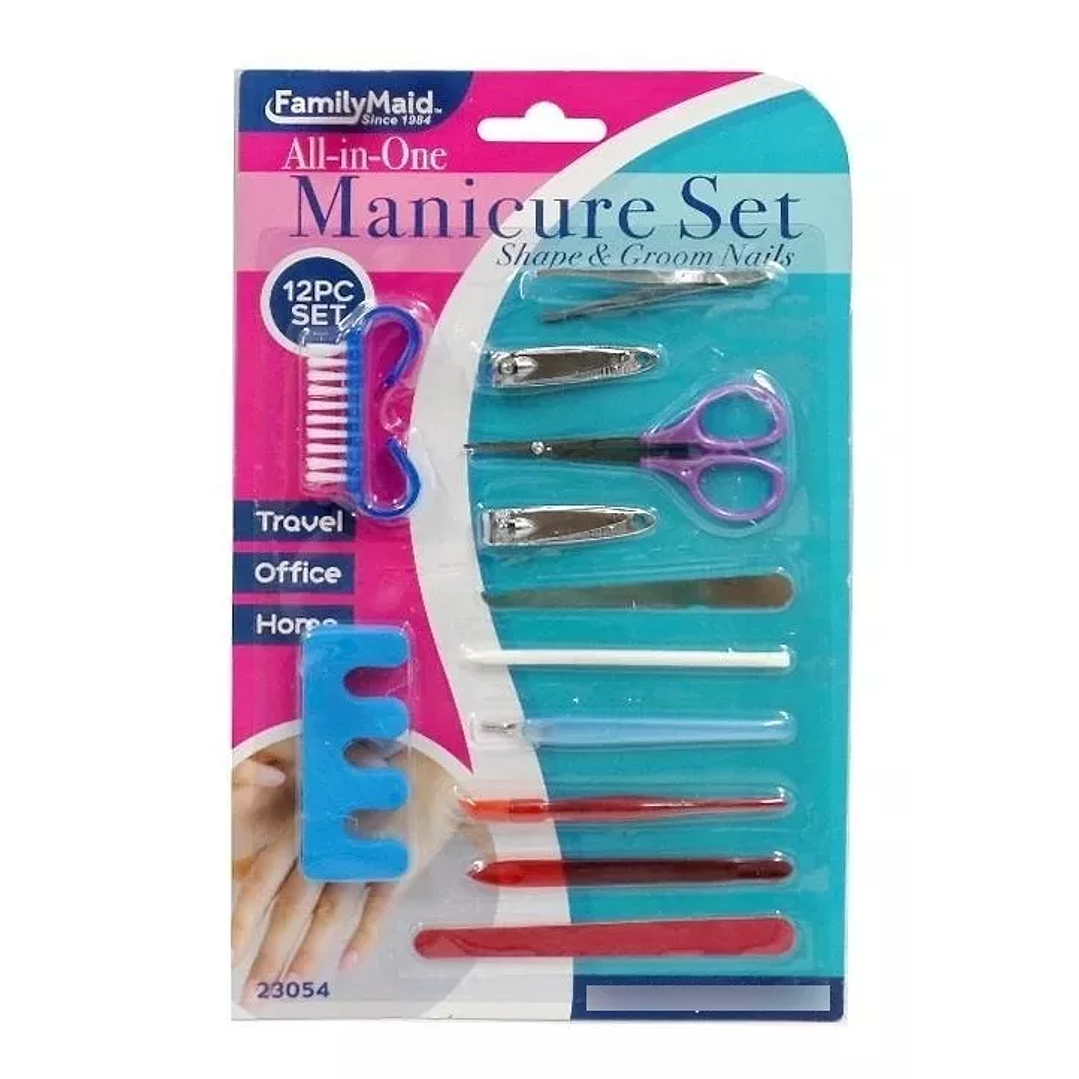 Kit Herramientas Uñas Manicure Set Manicure 12 Pcs 1