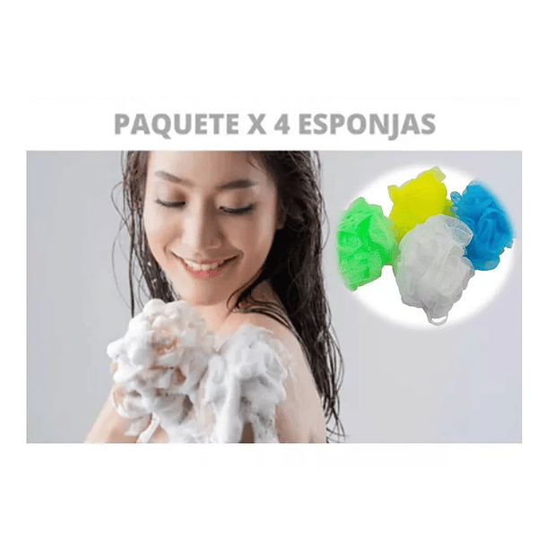 Esponja De Baño Set De 4 Pzas. 3