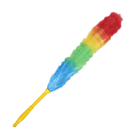 Plumero Arcoiris Para Limpieza Del Hogar Con Mango Soporte