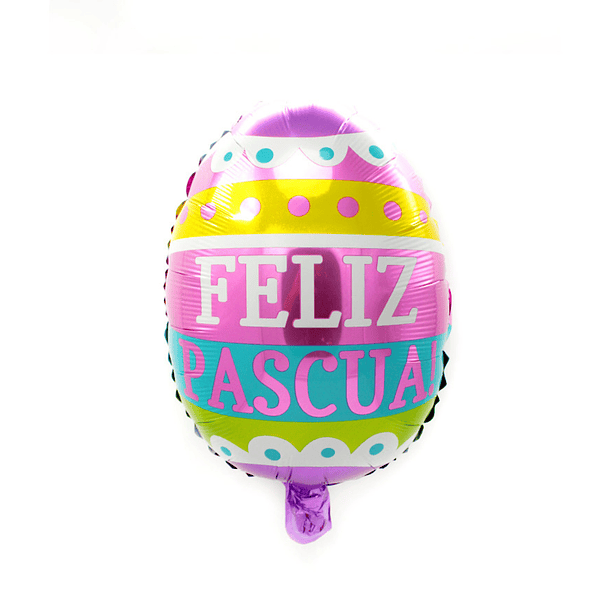 Globo Metálico 32x46 Huevito Feliz Pascua x1 UNI