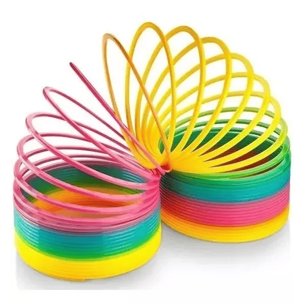 Resorte Magico Slinky Juguete Aerodinamico Antiestres 2