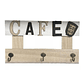 Soporte Porta Llaves Metálico Cuadro Diseño Café Pared Decor - Miniatura 1