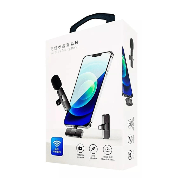 Mini Micrófono K9 De Solapa Inalámbrico Para Celular iPhone