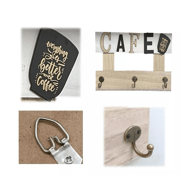 Cuelga llaves - Colgador de llaves pared o portallaves