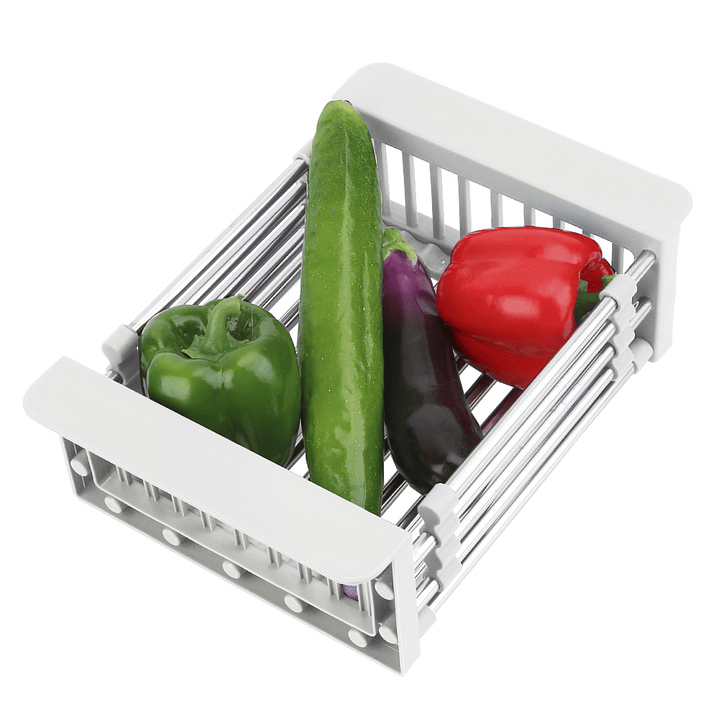 Escurridor De Platos Plegable Ajustable Para Cocina/verduras 2