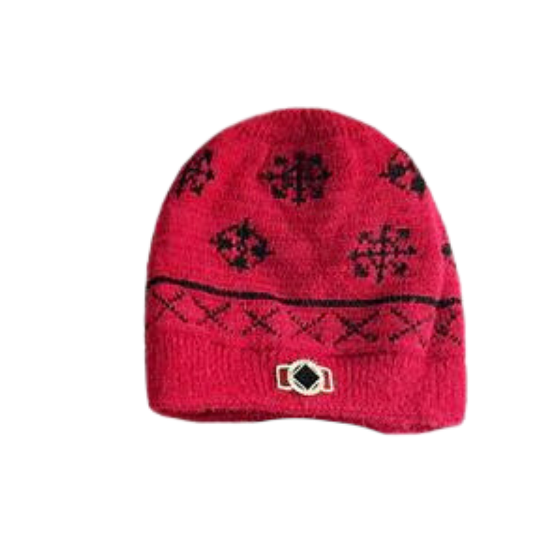 Gorro Beanie con diseño de Plush Mujer Otoño Invierno Calido 4