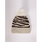 Gorro Beanie De Lana Doble Capa Para Adulto Diseño Cebra 6