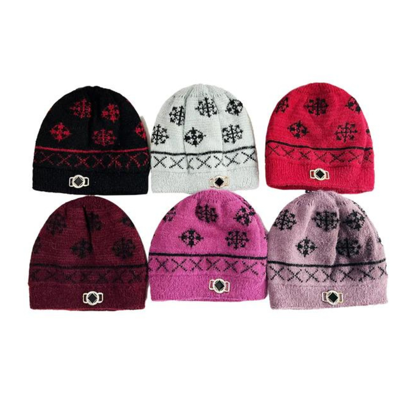 Gorro Beanie con diseño de Plush Mujer Otoño Invierno Calido 1