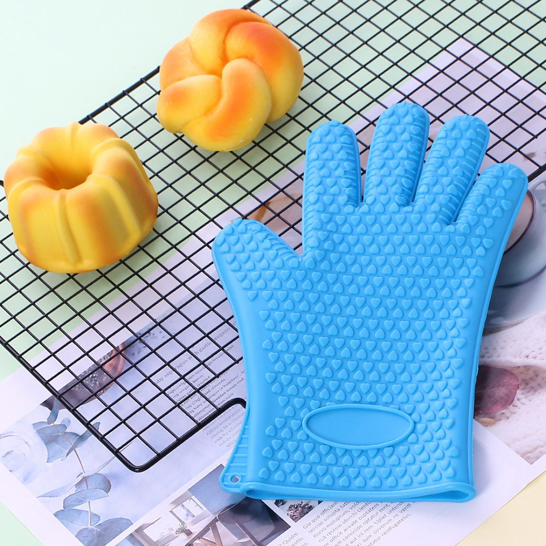 Guantes De Silicona Horno Toma Olla Guante Protector Cocina 5