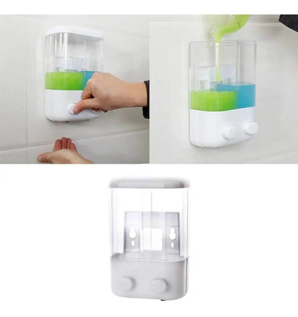 Dispensador Jabon Doble Muro  2