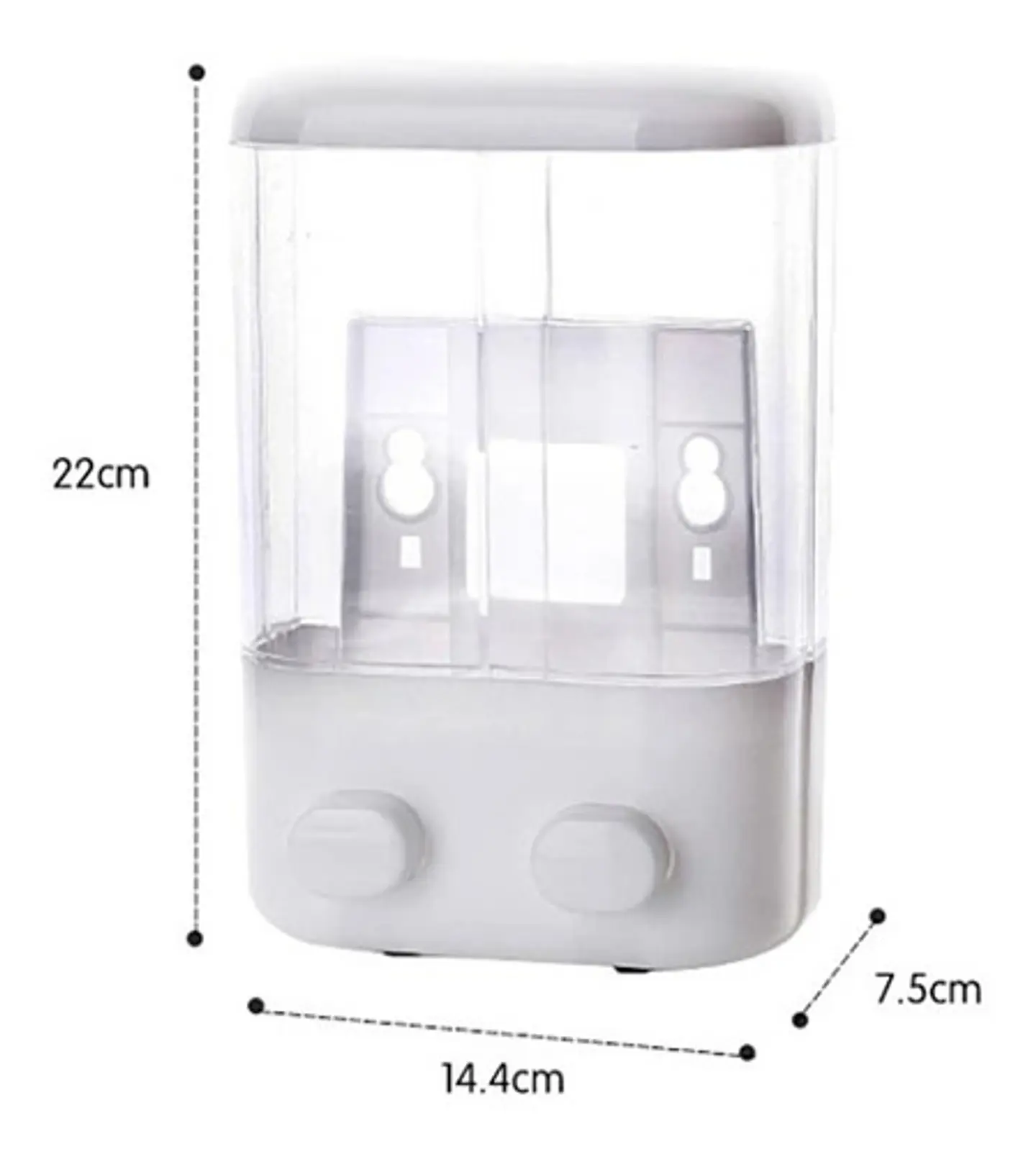 Dispensador Jabon Doble Muro  4