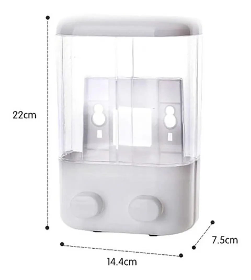 Dispensador Jabon Doble Muro  4