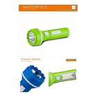 Linterna Led De Plástico Recargable, Pequeña, Alta Potencia 5