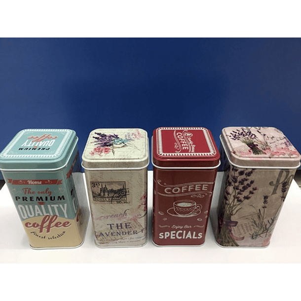 Cajita Retro De Almacenamiento De Bolsitas De Té U Otros 2