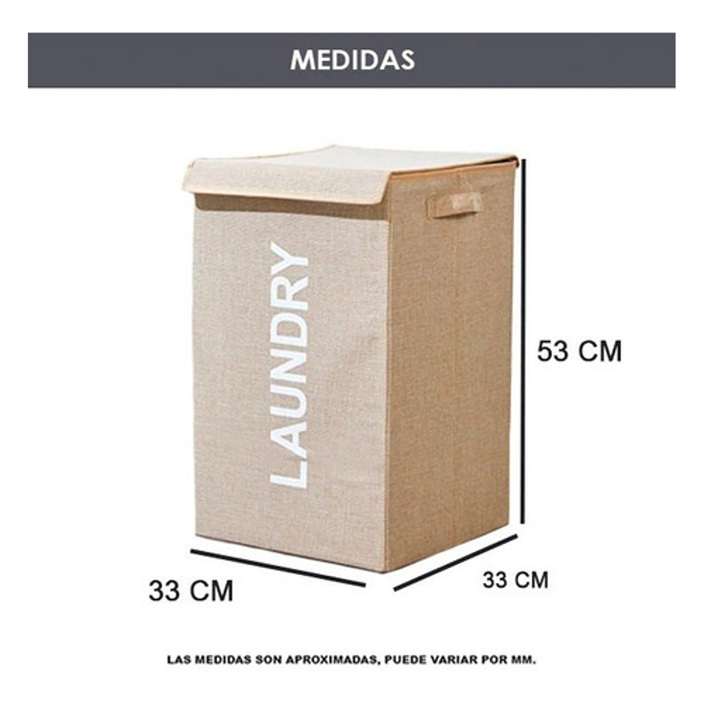 Cesta Canasto Plegable Almacenamiento Ropa Sucia Doble Xl  3