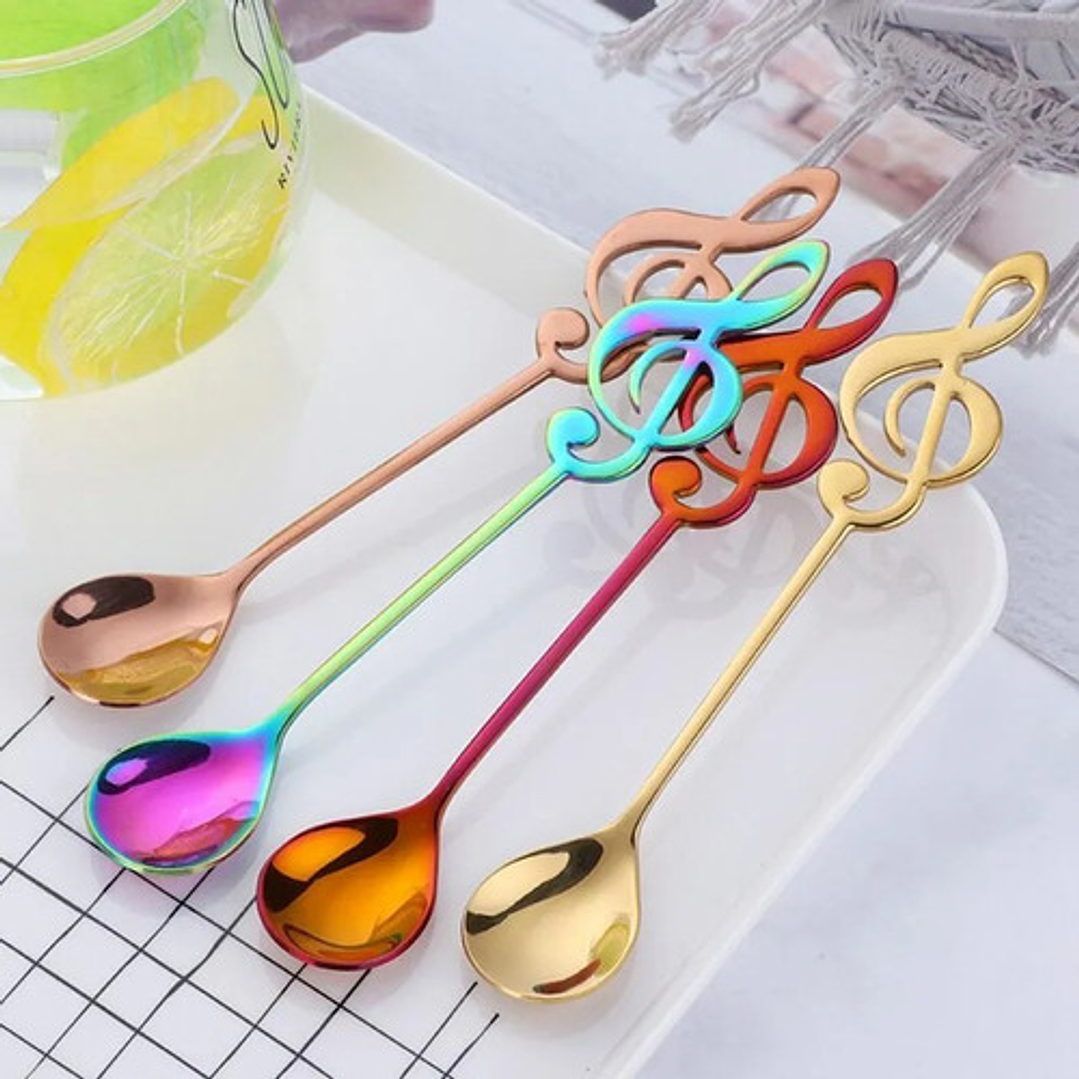  Cucharillas diseño Patrón De Nota Accesorios De Cocina  3