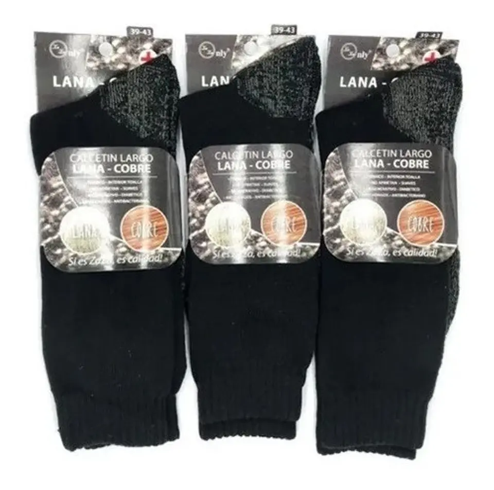 Calcetines Bambú+cobre  Antibacteriano Diabético Invierno 6