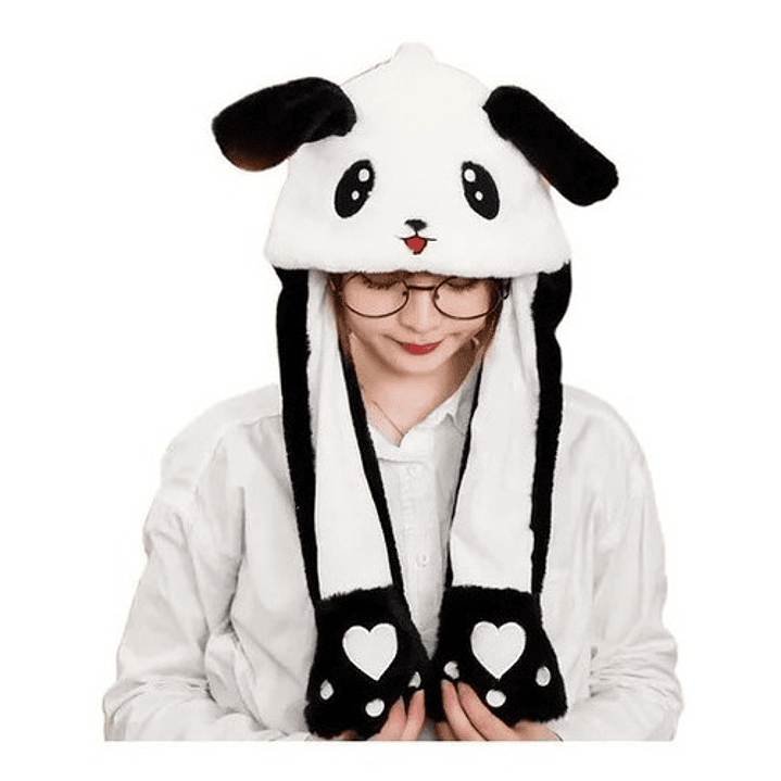 Gorro Peluche Perrito Invierno Cubre Orejas Niños Adultos 11