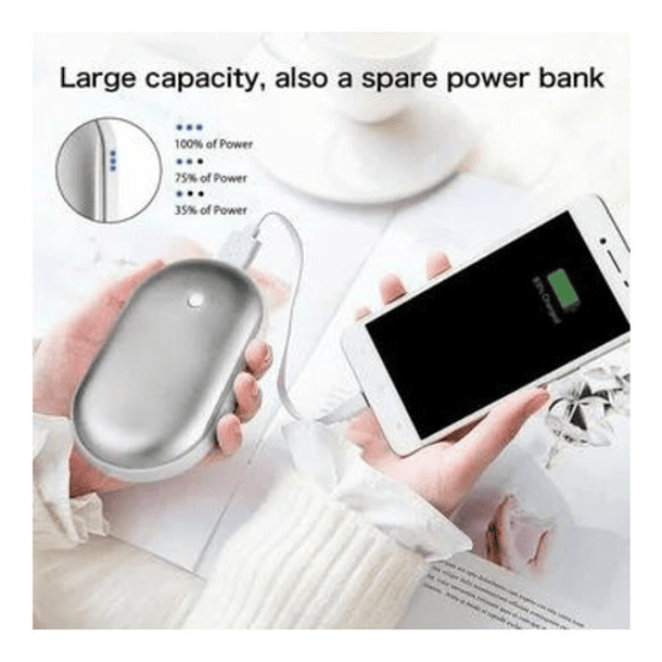 Calentador De Manos Y Power Bank, Carga Usb 2