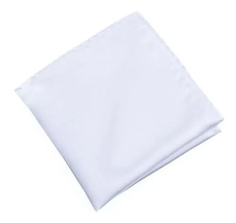 Pañuelos Blancos Para Hombre Cuadrados 12 Und  2