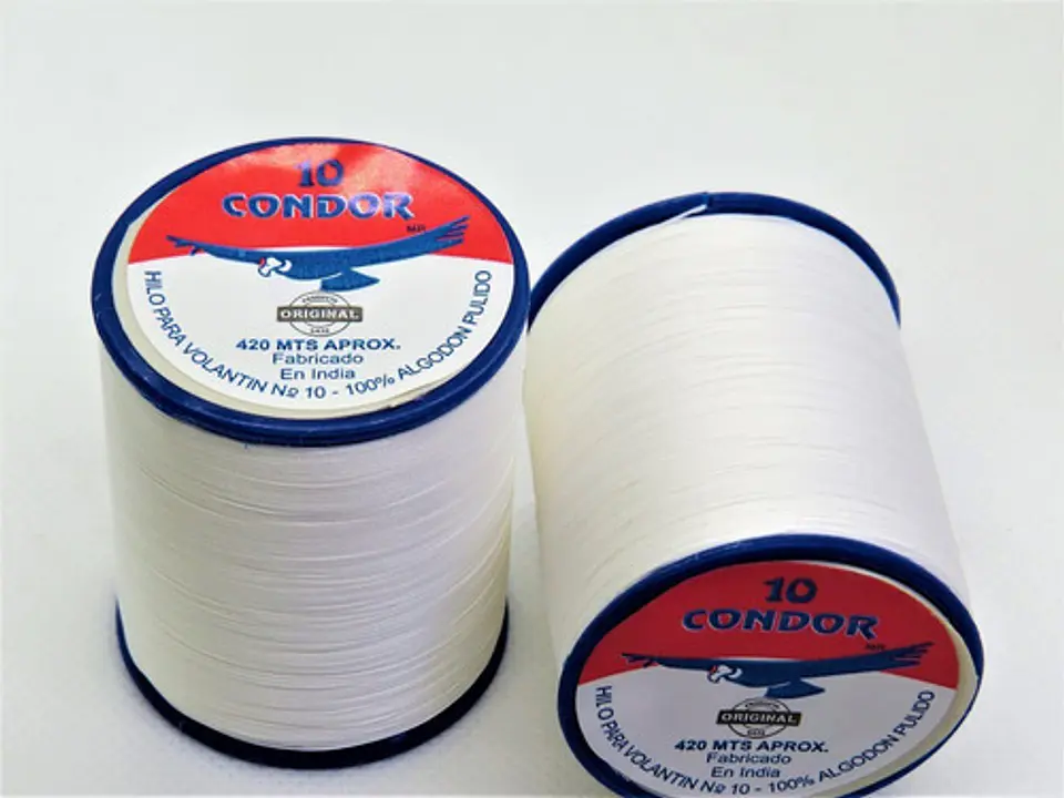 X6 Hilo Carrete Volantin Condor 420m N°10 Fiestas Patrias 2