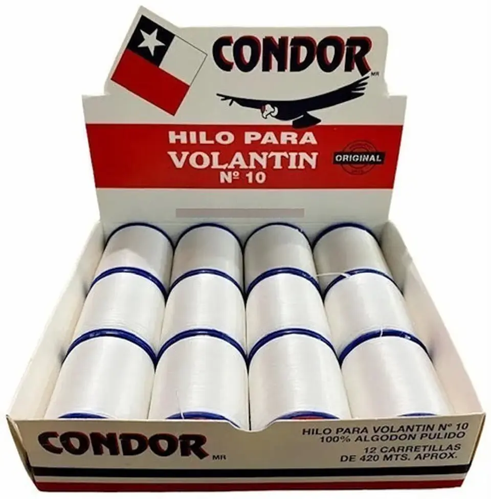X6 Hilo Carrete Volantin Condor 420m N°10 Fiestas Patrias 3