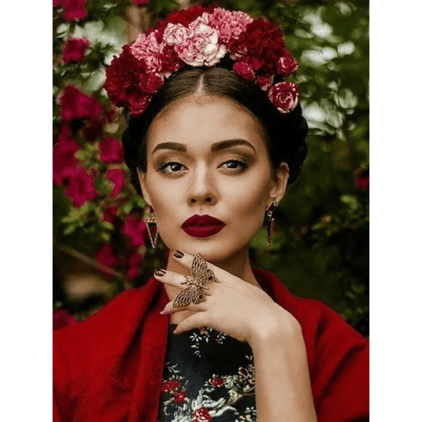Cintillo Diadema Flores Catrina/frida Kahlo Halloween