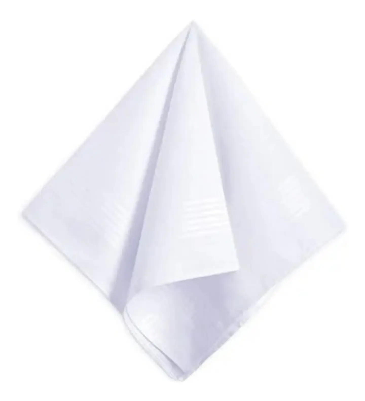 Pañuelos Algodón Blancos 100% Cuadrados X unidad Cueca Chile  3
